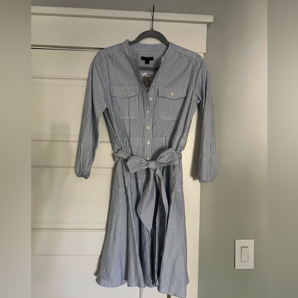 NWT J.Crew - Oxford Cotton A-Line Shirtdress - Sz 2